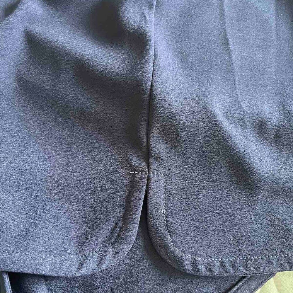Laundry by Shelli Segal Navy Blue 3/4-sleeve Midi Dress 8 - Picture 5 of 15